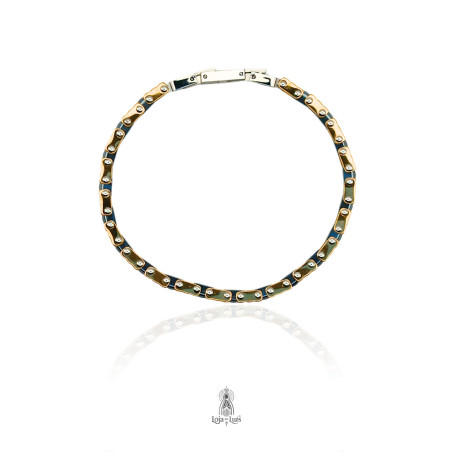 Pulseira em Aço Bicolor