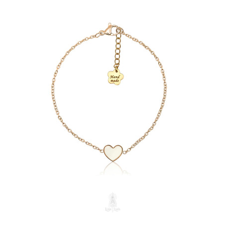 Pulseira Coração Madrepérola