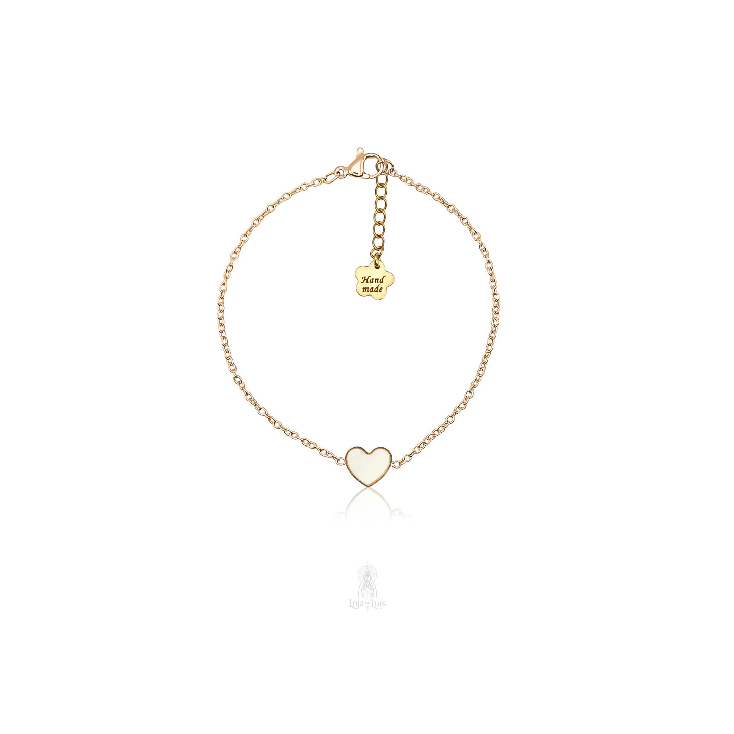Pulseira Coração Madrepérola