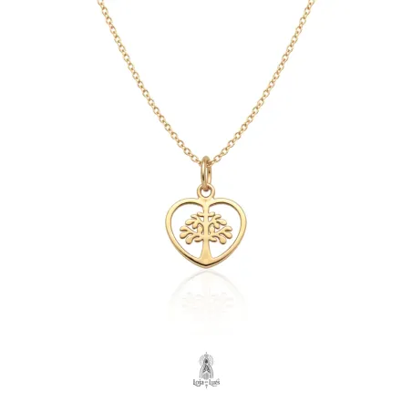 Colar Árvore da Vida Coração