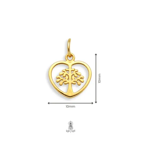 Colar Árvore da Vida Coração