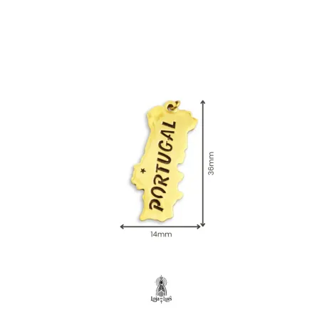 Pingente Mapa de Portugal