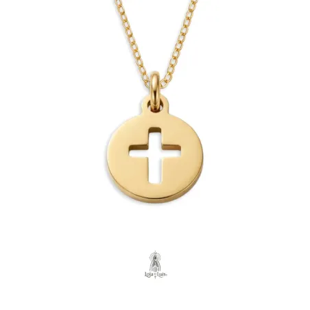Colar Cruz Latina Redondo