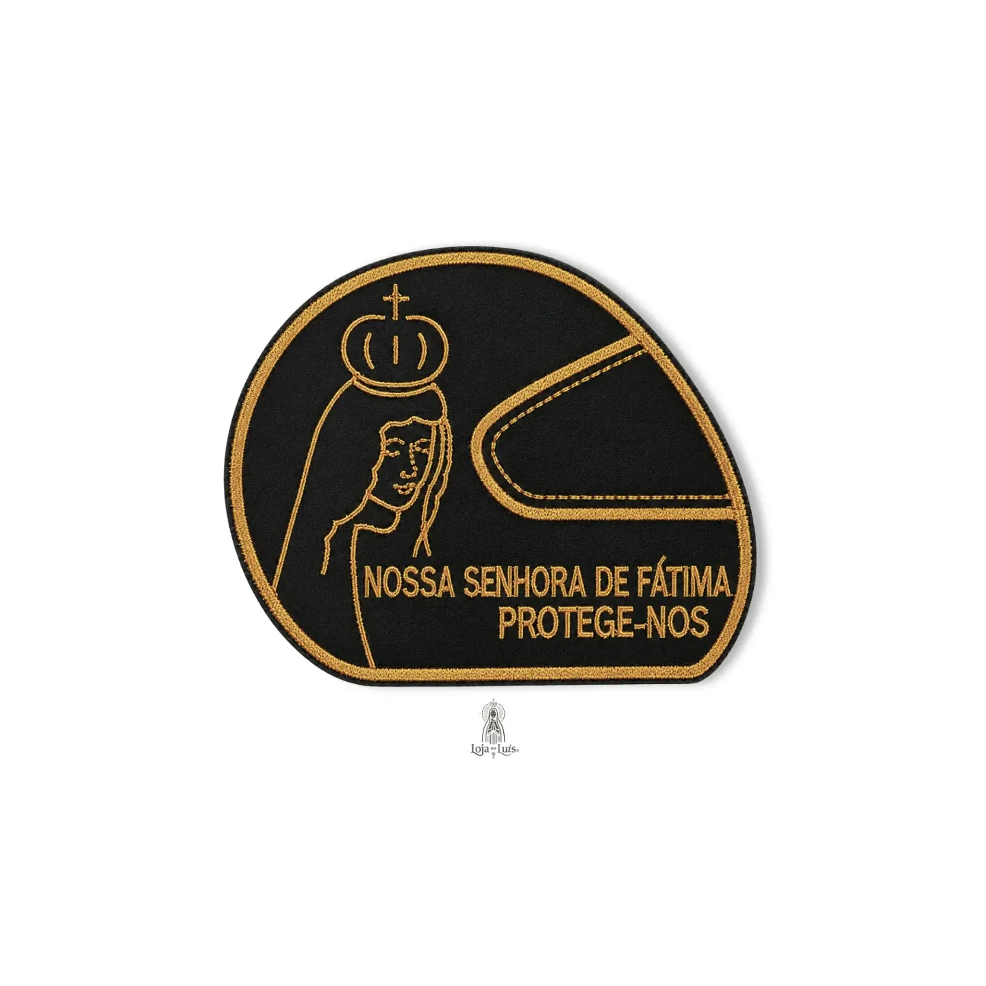 Emblema Capacete - Dourado