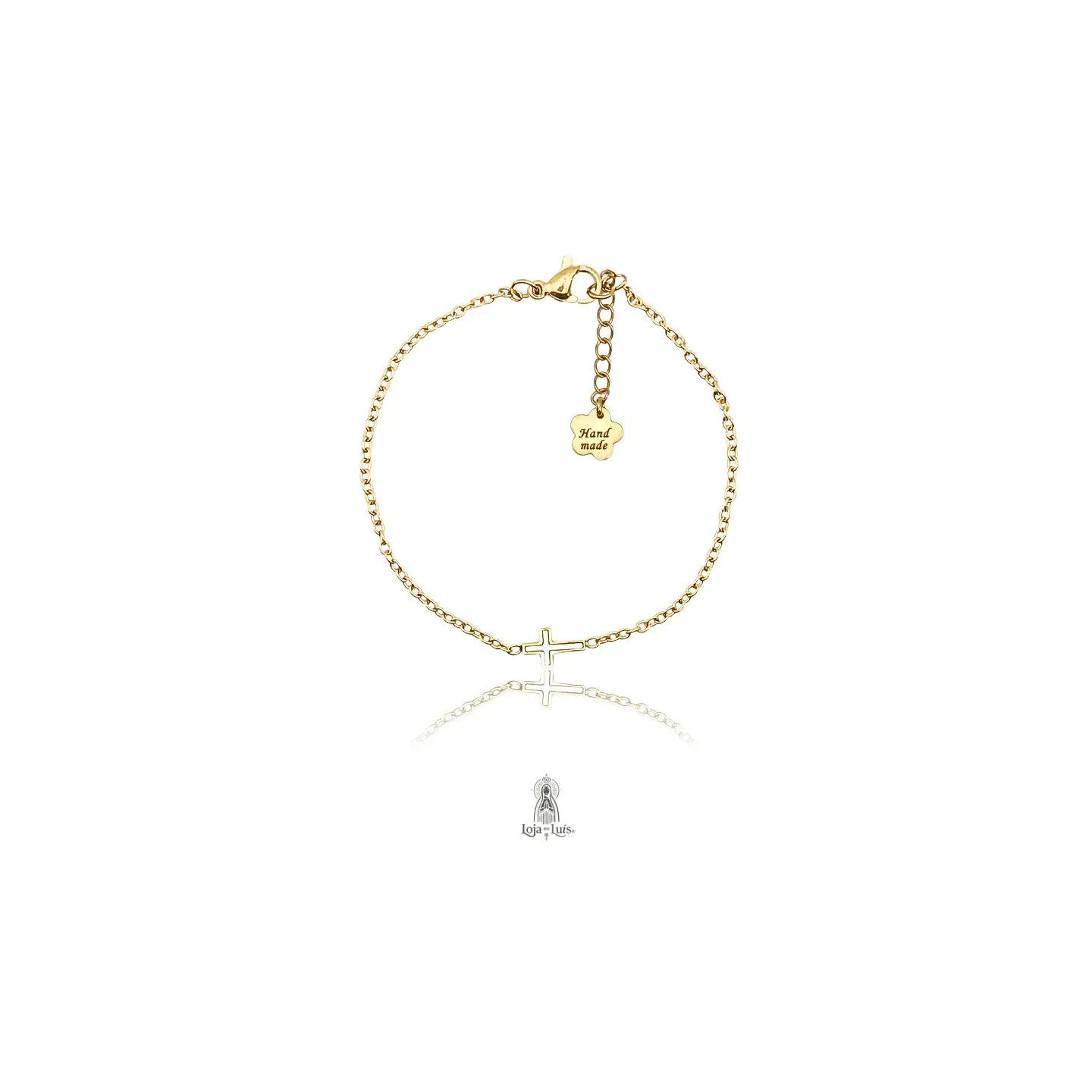 Pulseira Cruz Latina Madrepérola