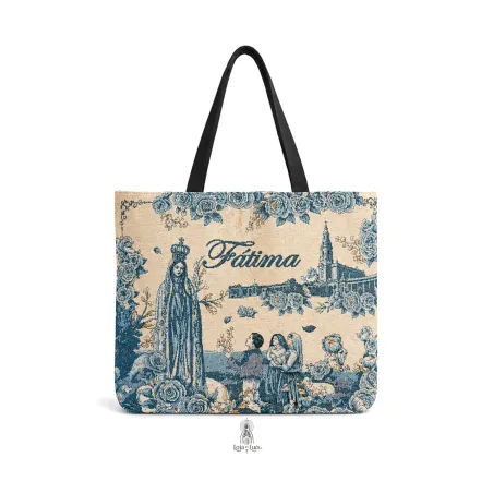 Bolsa Tote Jacquard Fátima - Azul