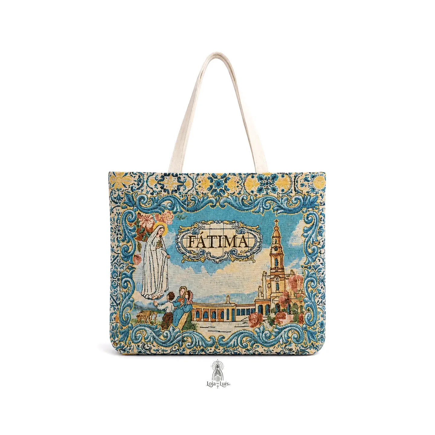 Bolsa Tote Jacquard Fátima - Coloridos