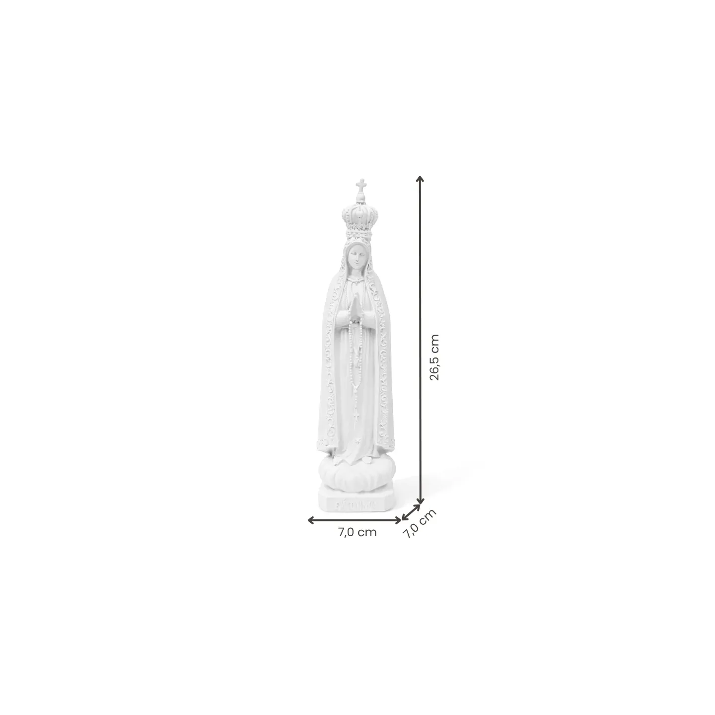Fátima, 27,5 cm - Branca