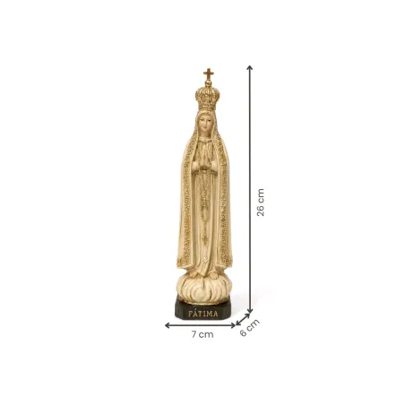 Fátima, 27,5 cm - Bege com Dourado