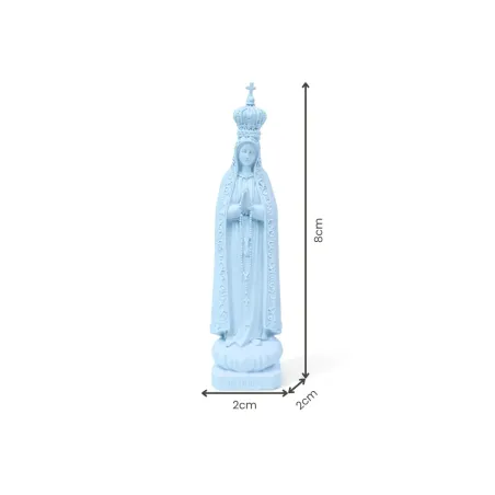 Fátima, 8,5 cm - Azul