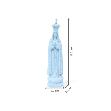 Fátima, 13,5 cm - Azul