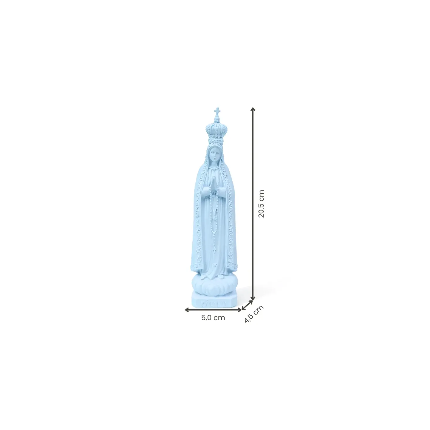 Fátima, 20,5 cm - Azul