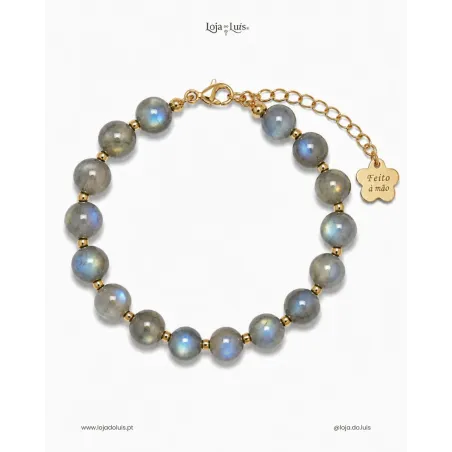 Pulseira Equilíbrio, 8mm - Labradorite
