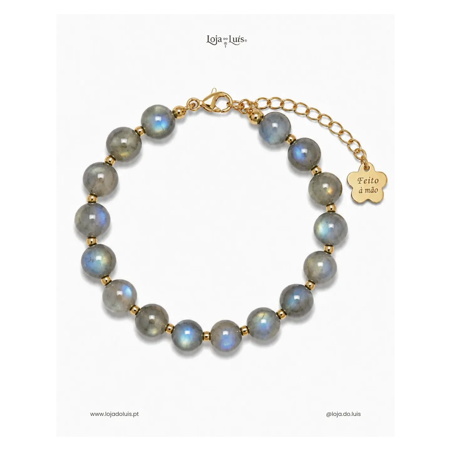 Pulseira Equilíbrio, 8mm - Labradorite
