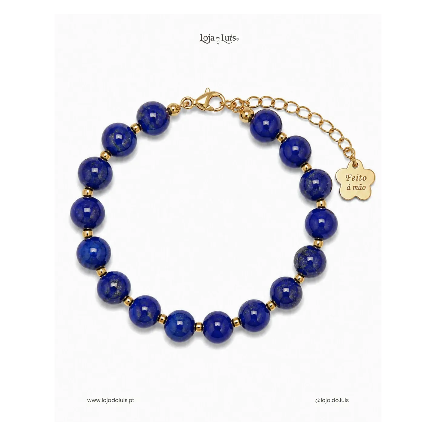 Pulseira Equilíbrio, 8mm - Lápis Lazúli
