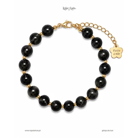 Pulseira Equilíbrio, 8mm - Turmalina Preta