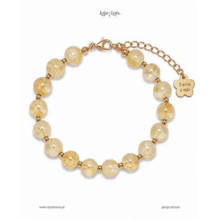 Pulseira Equilíbrio, 8mm - Citrino