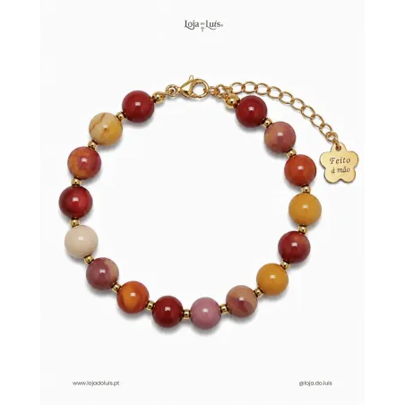 Pulseira Equilíbrio, 8mm - Mookaite