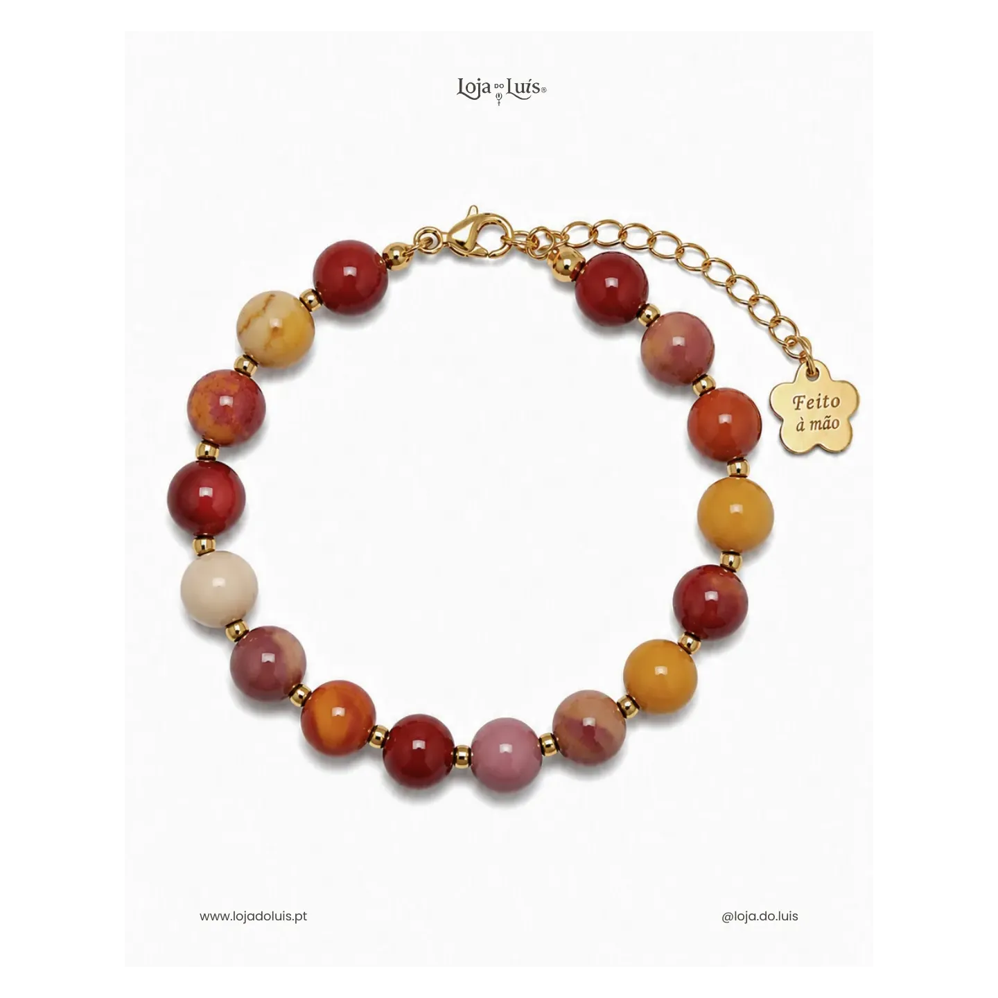 Pulseira Equilíbrio, 8mm - Mookaite