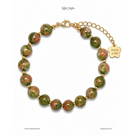 Pulseira Equilíbrio, 8mm - Unakite