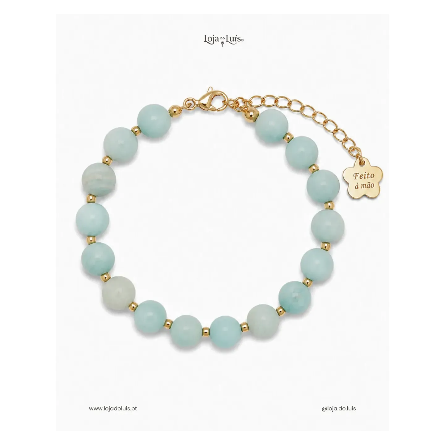 Pulseira Equilíbrio, 8mm - Amazonite Fosca