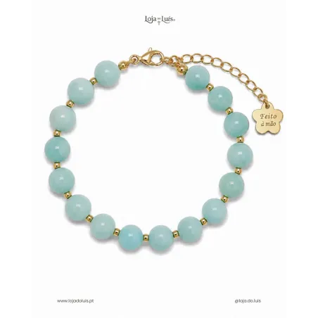 Pulseira Equilíbrio, 8mm - Amazonite Polida