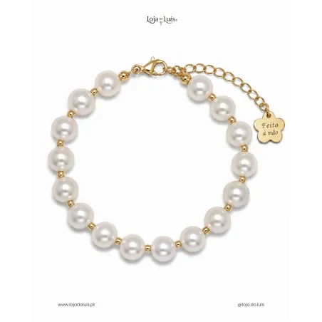 Pulseira Equilíbrio, 8mm - Pérola