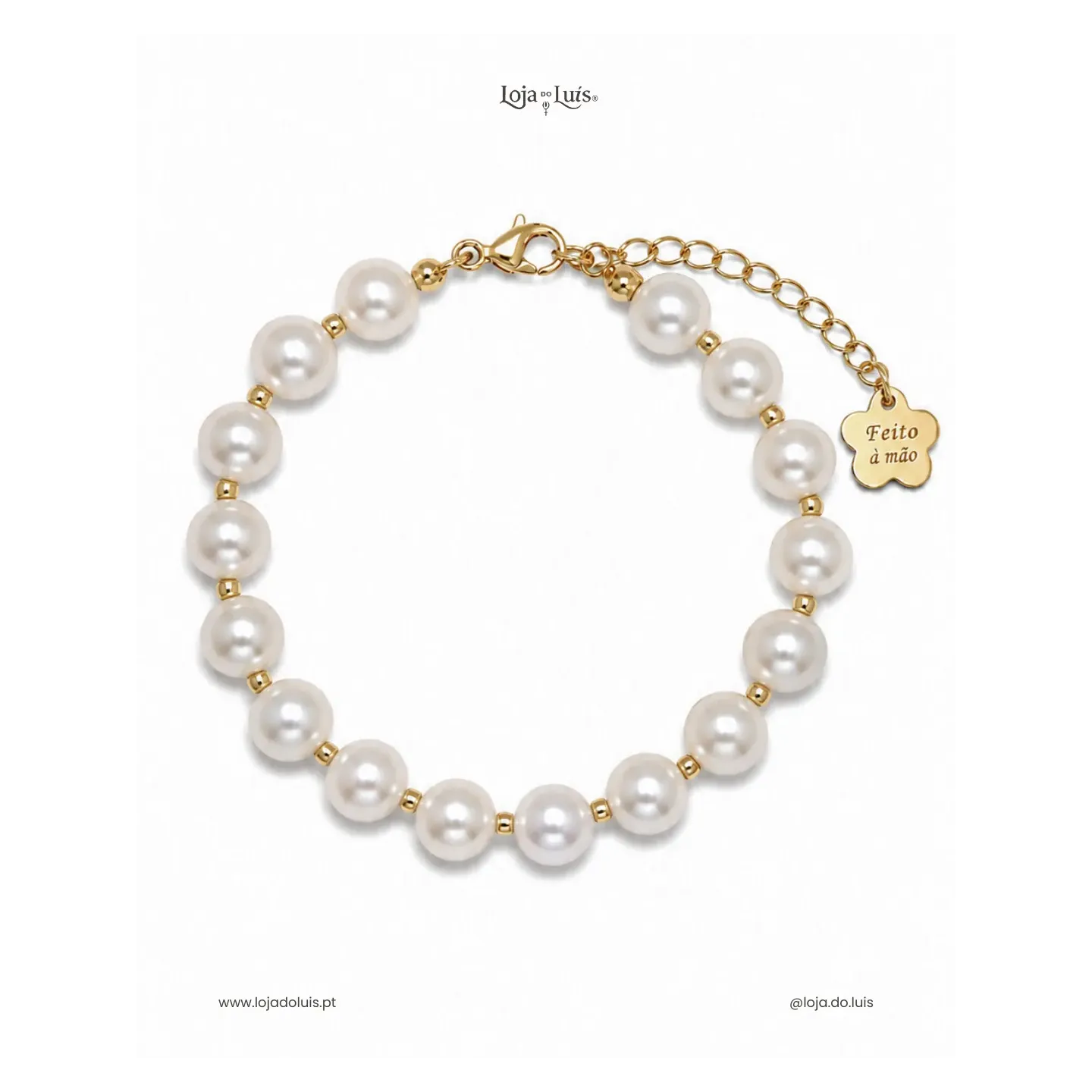Pulseira Equilíbrio, 8mm - Pérola