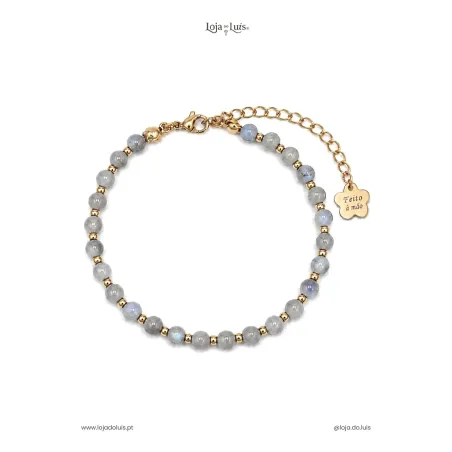 Pulseira Equilíbrio, 4mm - Labradorite