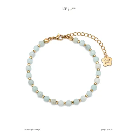 Pulseira Equilíbrio, 4mm - Amazonite Fosca