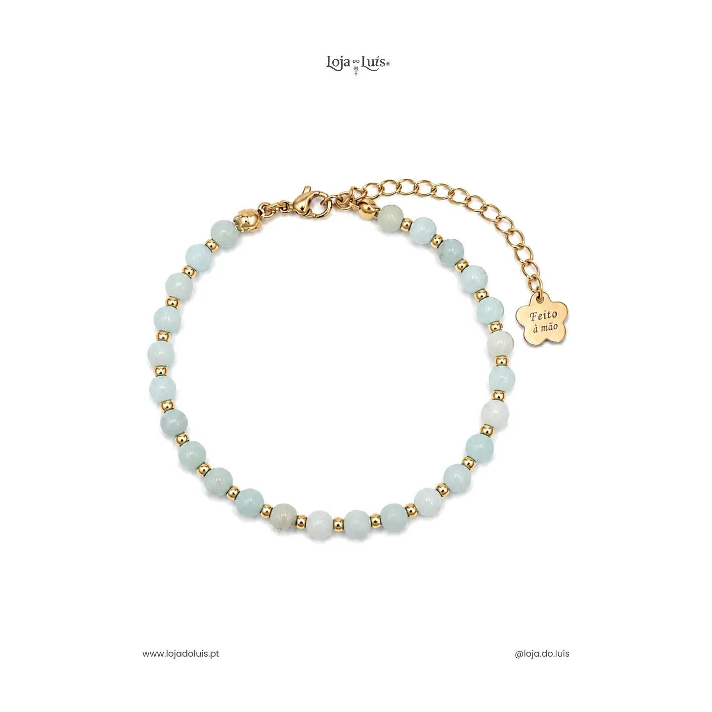 Pulseira Equilíbrio, 4mm - Amazonite Fosca