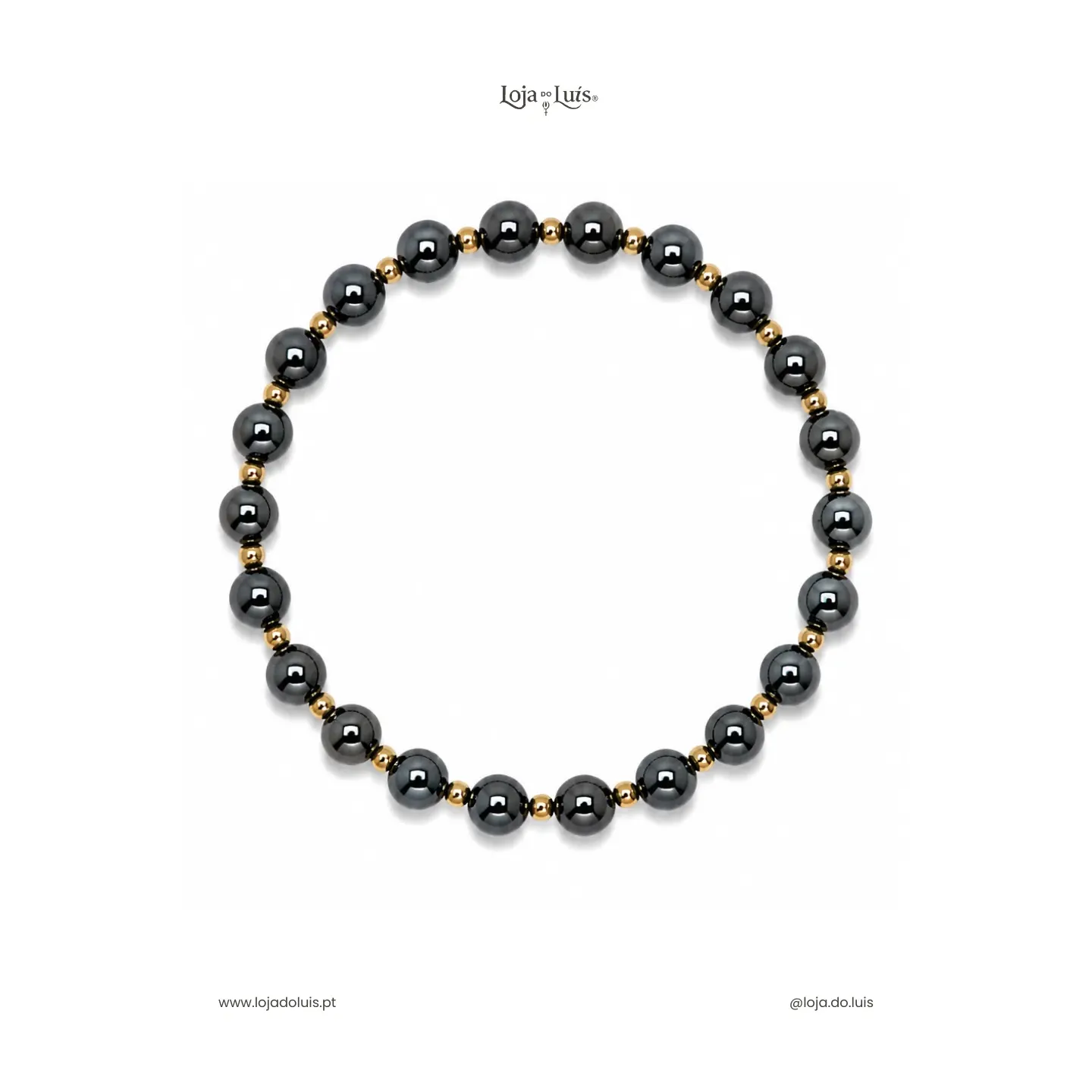 Pulseira Equilíbrio, 6mm - Hematite
