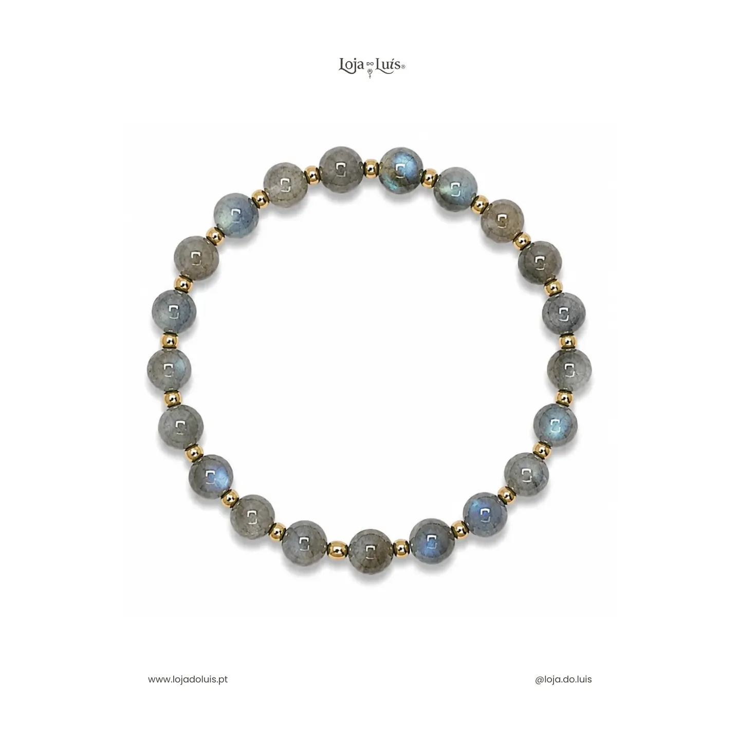 Pulseira Equilíbrio, 6mm - Labradorite