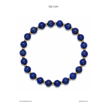 Pulseira Equilíbrio, 6mm - Lápis Lazúli