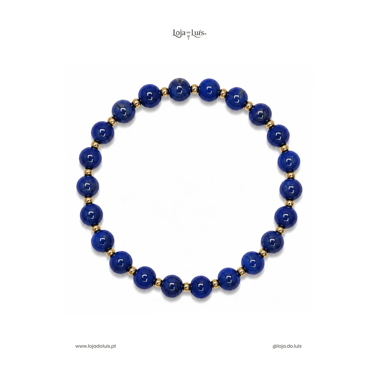Pulseira Equilíbrio, 6mm - Lápis Lazúli