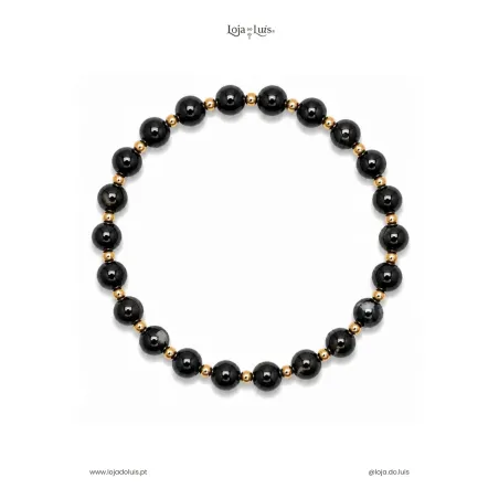 Pulseira Equilíbrio, 6mm - Turmalina Preta