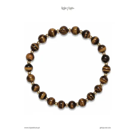 Pulseira Equilíbrio, 6mm - Olho de Tigre