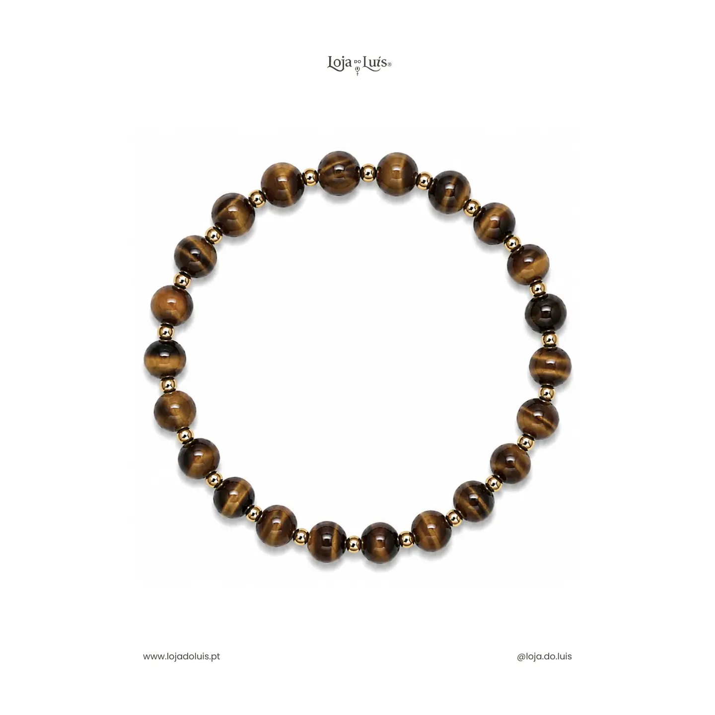 Pulseira Equilíbrio, 6mm - Olho de Tigre