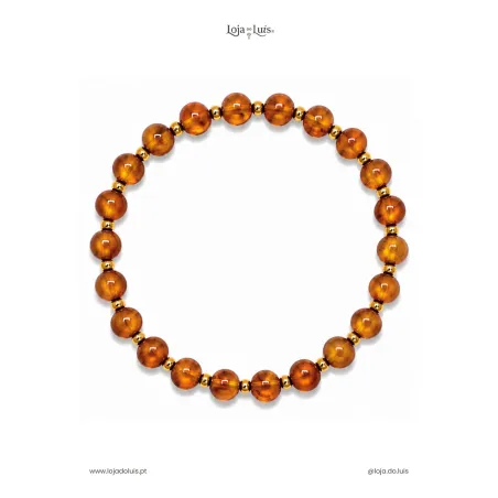 Pulseira Equilíbrio, 6mm - Âmbar