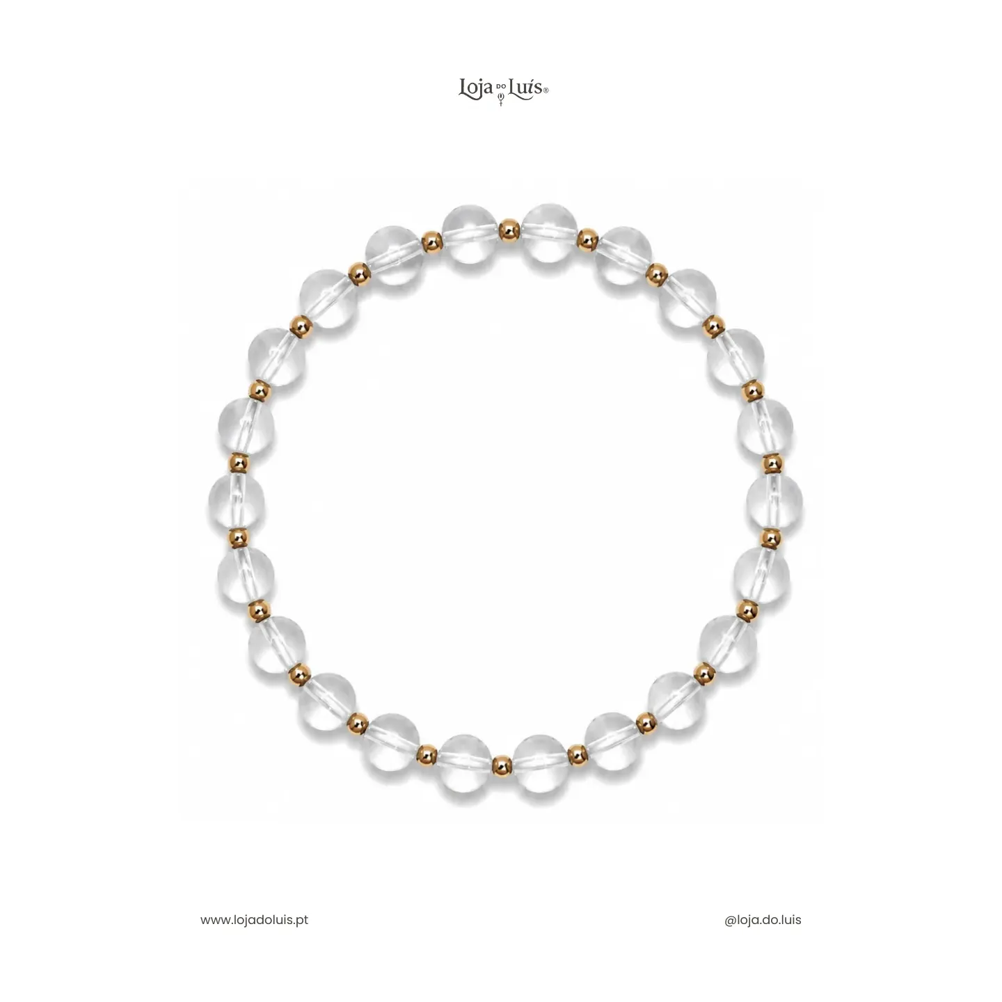 Pulseira Equilíbrio, 6mm - Quartzo Cristal