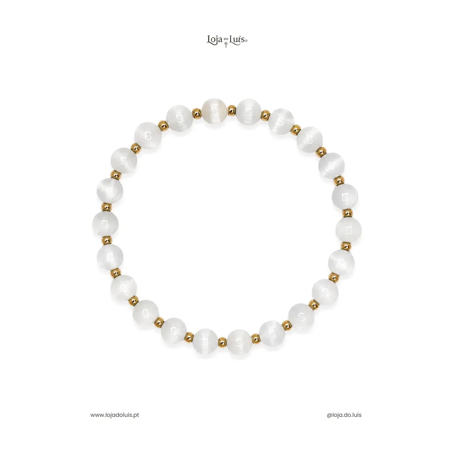 Pulseira Equilíbrio, 6mm - Selenite