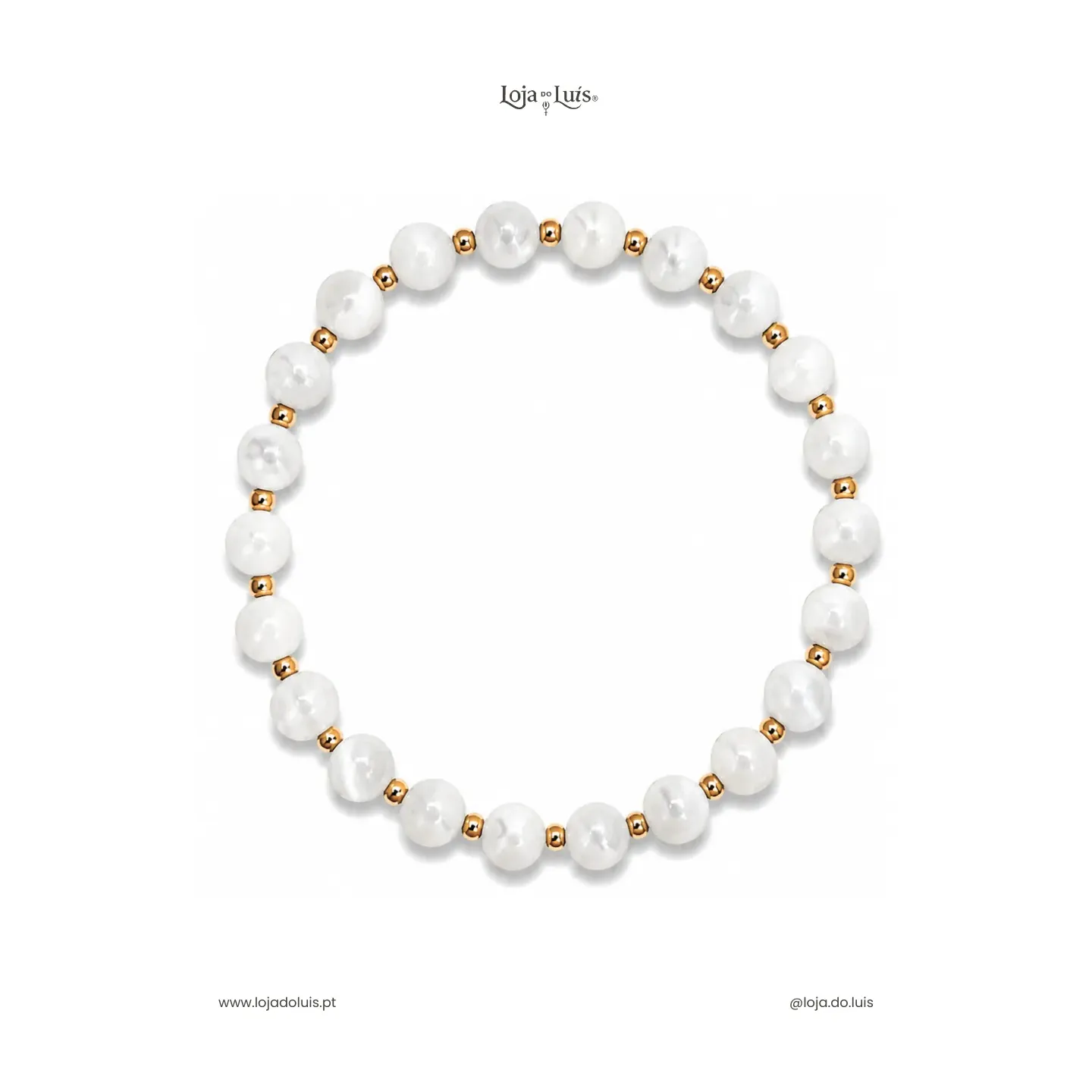 Pulseira Equilíbrio, 6mm - Madrepérola