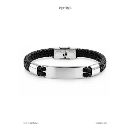 Pulseira Trançada com Chapa