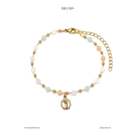 Pulseira Maria, 4mm - Multicolor Pastel