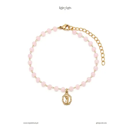 Pulseira Maria, 4mm - Rosa Pastel