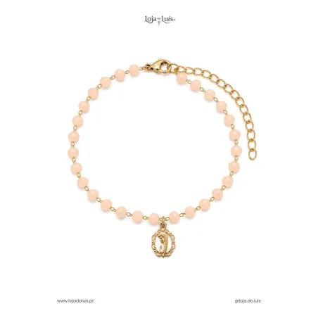 Pulseira Maria, 4mm - Pêssego Pastel
