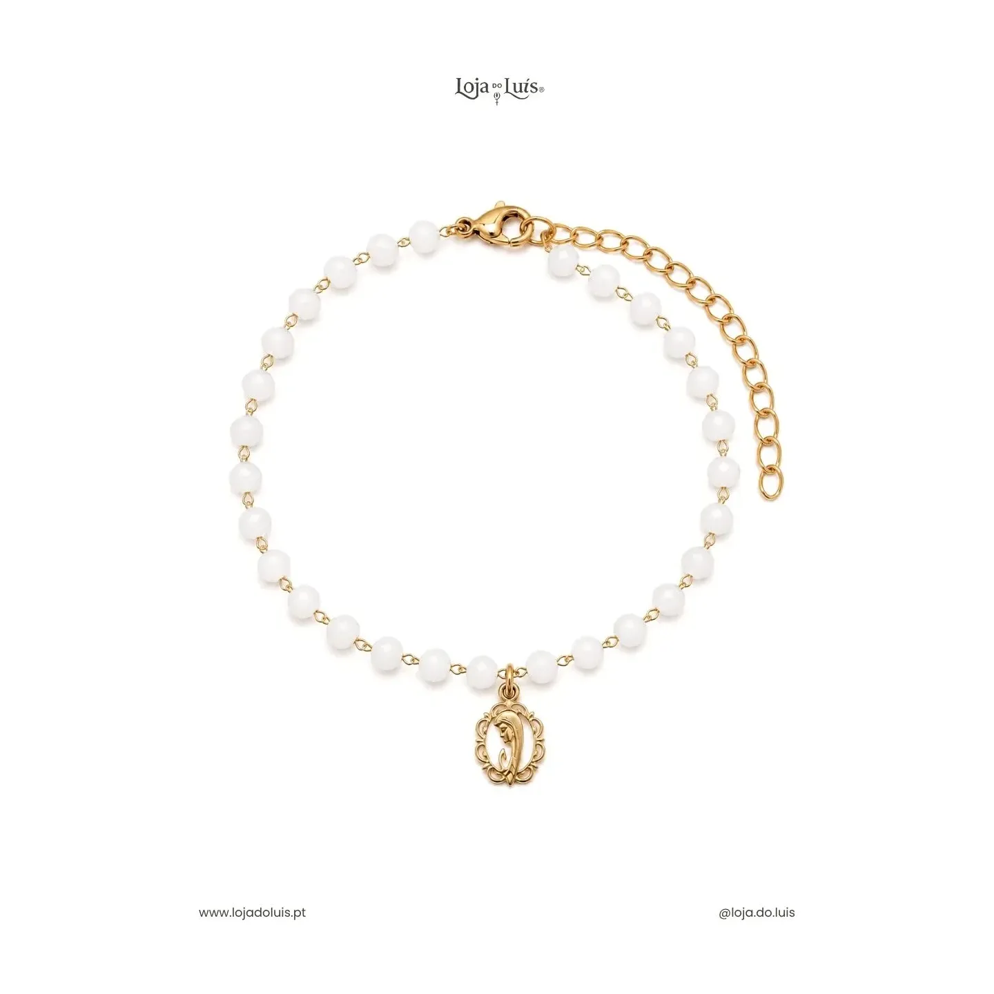 Pulseira Maria, 4mm - Branco