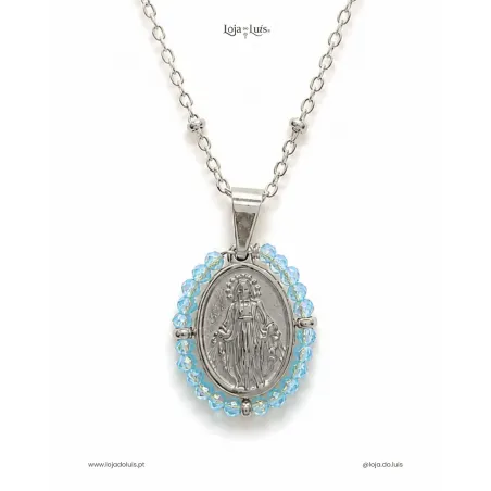 Colar Milagrosa - Azul Celeste