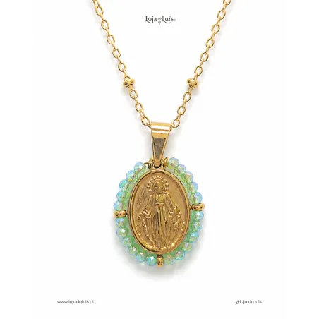 Colar Milagrosa - Verde Menta