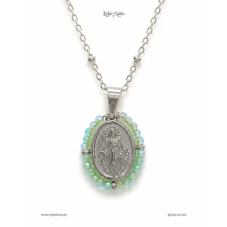 Colar Milagrosa - Verde Menta